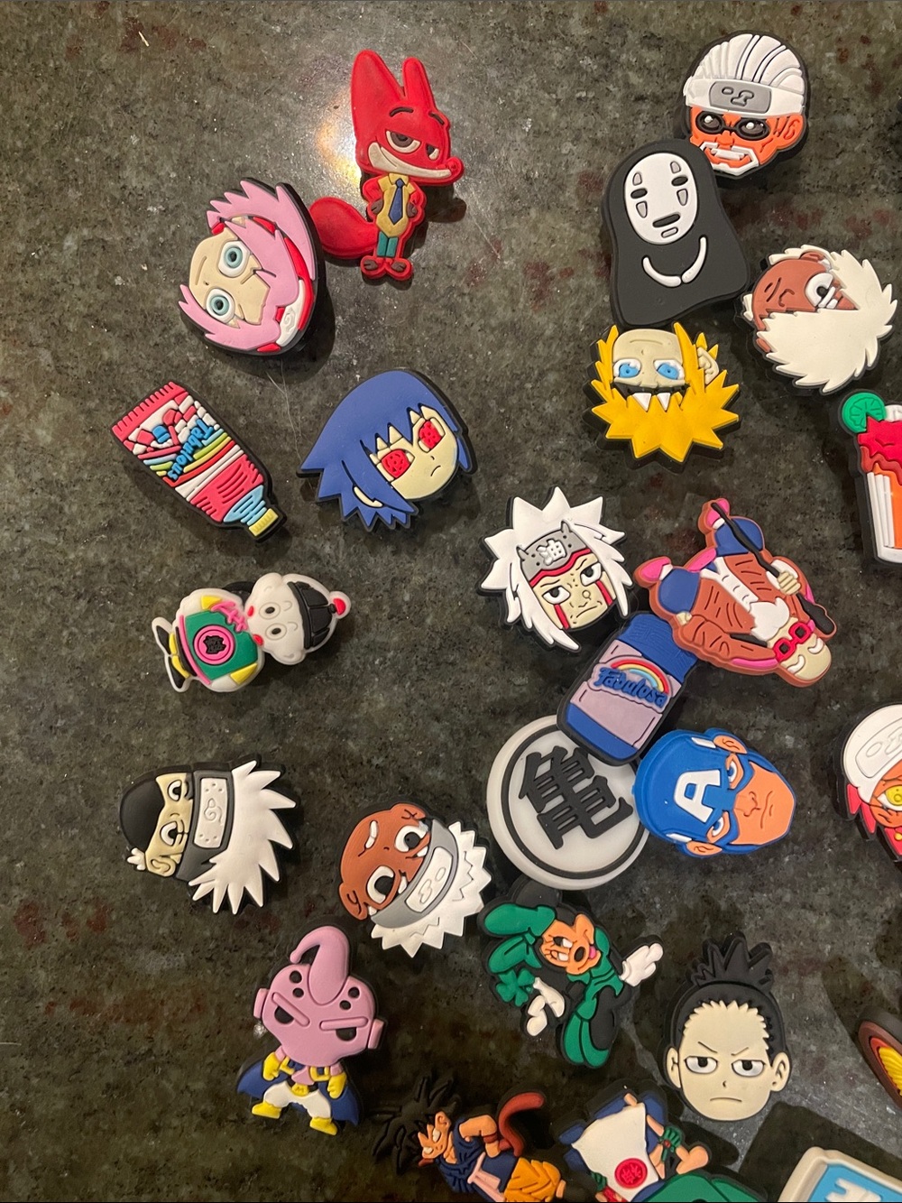 Assorted Anime Manga Character Shoe Charms - Colorful Mix 36 total - Picture 2 of 7